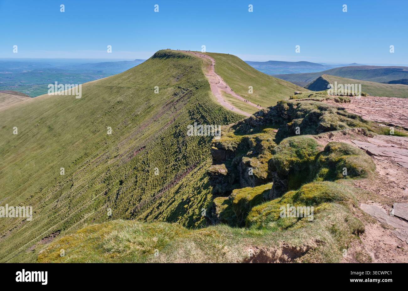 Pen y Fan von Corn du im Bannau Brycheiniog (Brecon Beacons) National Park, Powys, Wales Stockfoto