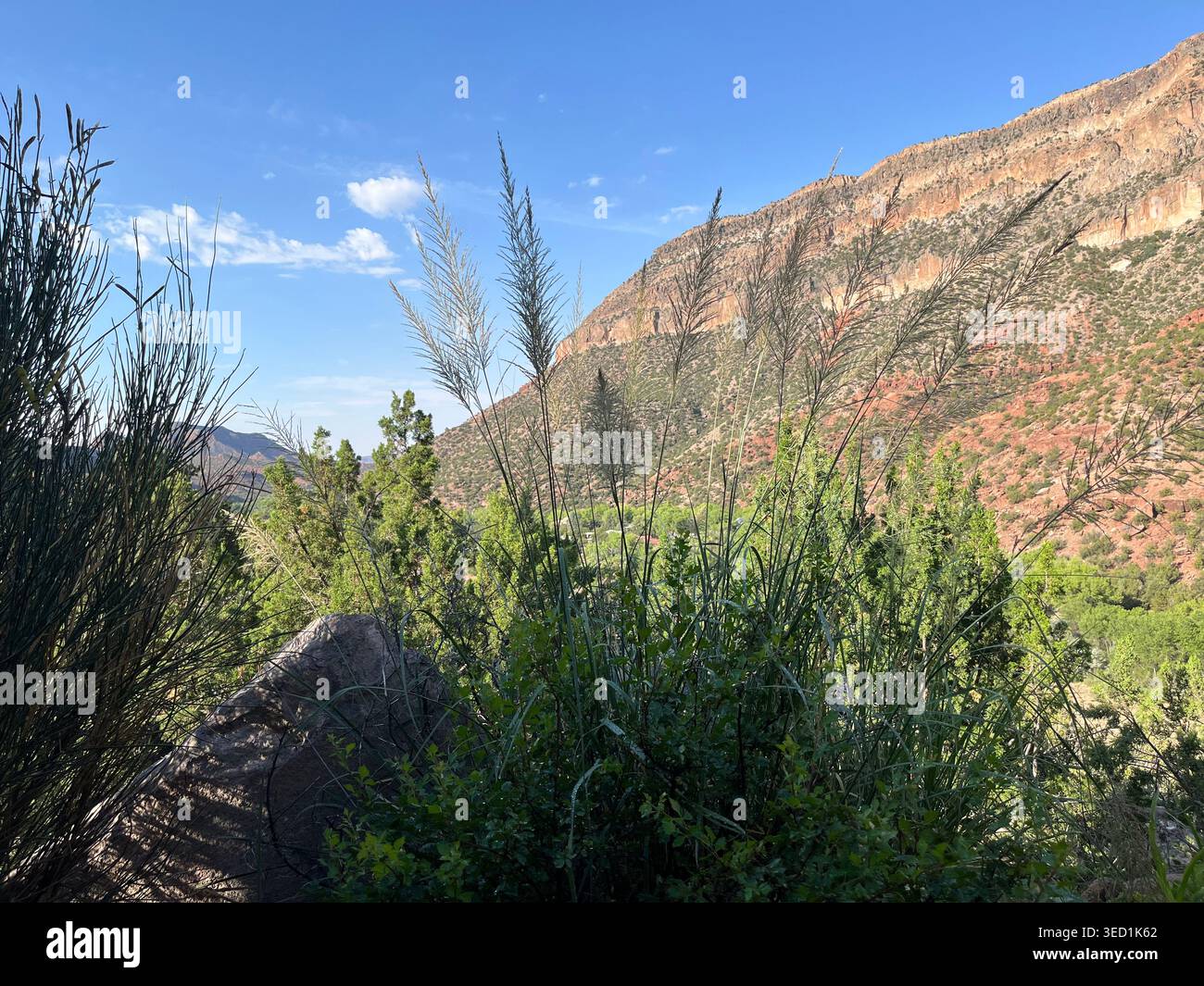 Blick auf Jemez Springs, New Mexico, USA Stockfoto