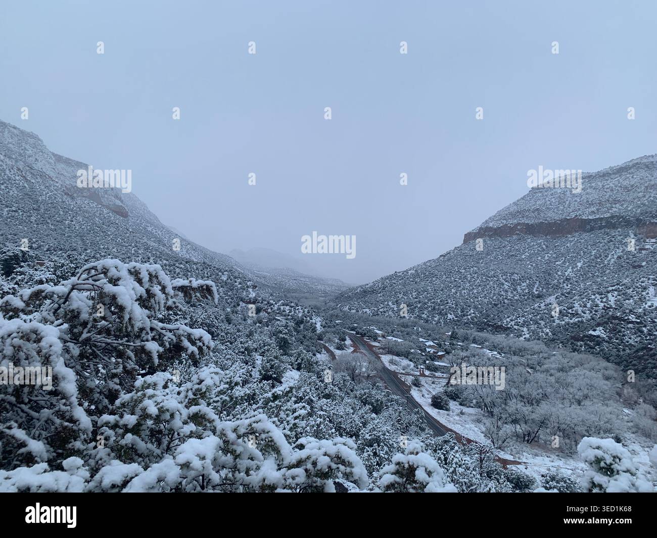 Blick auf Jemez Springs, New Mexico, USA Stockfoto