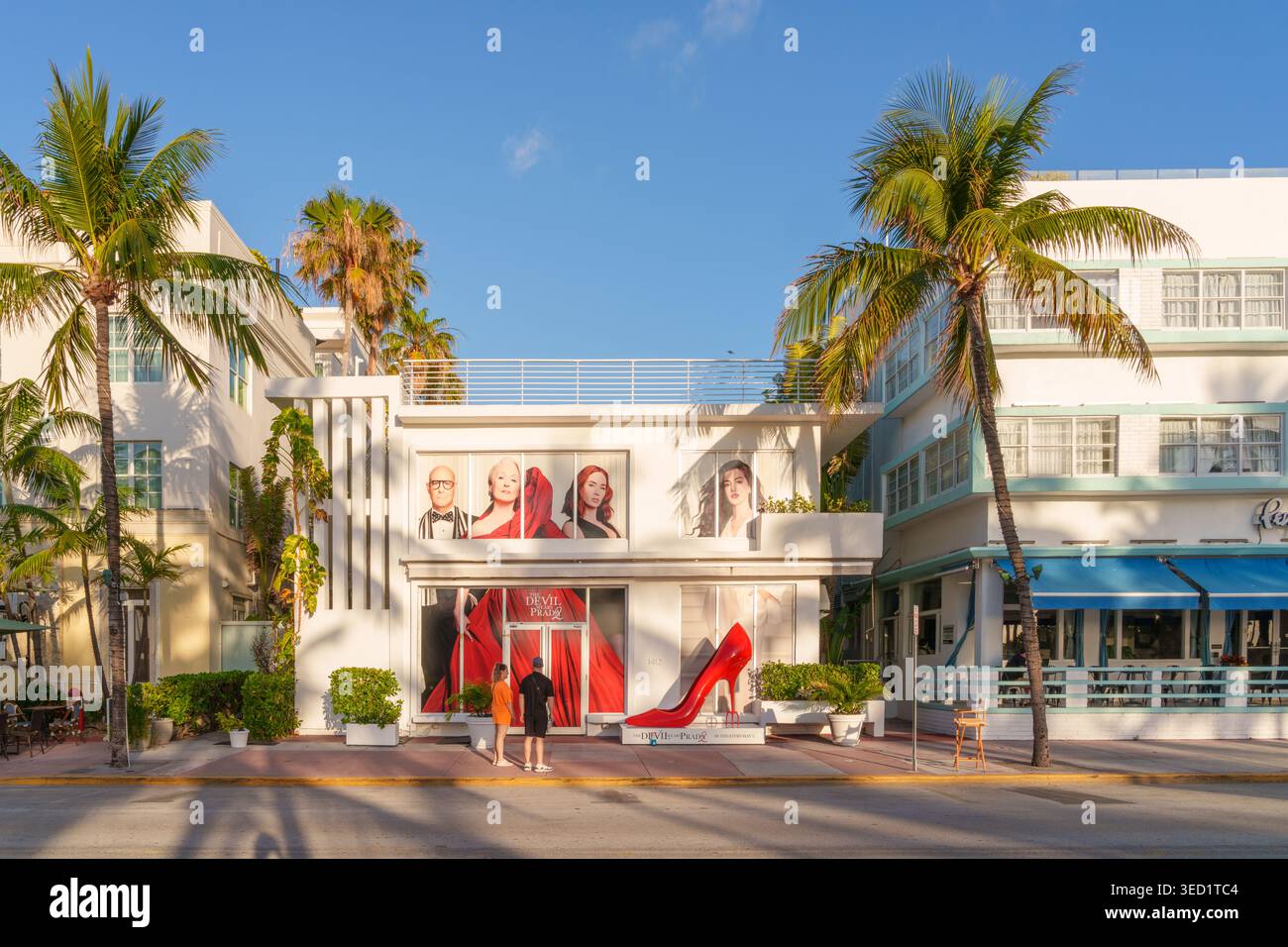 Devil trägt Prada 2, Film Premiere, Ocean Drive, Art Deco District Miami Beach, Florida Vereinigte Staaten von Amerika, USA Stockfoto