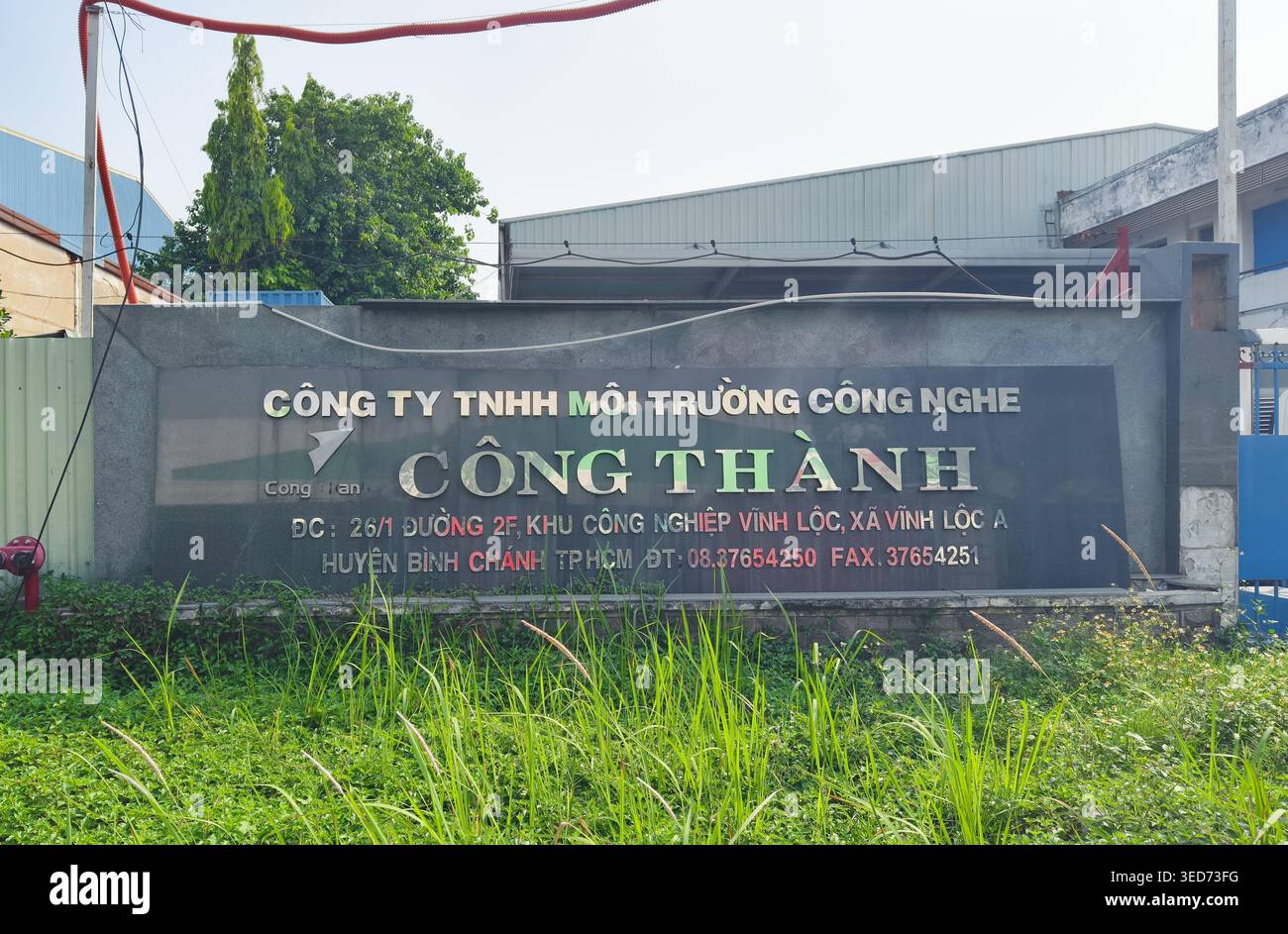 Cong thanh Environment - Technology co./ envitech), Unternehmen, das umfassende Lösungen für die Wasseraufbereitung und Umwelttechnik anbietet. Vietnam Stockfoto