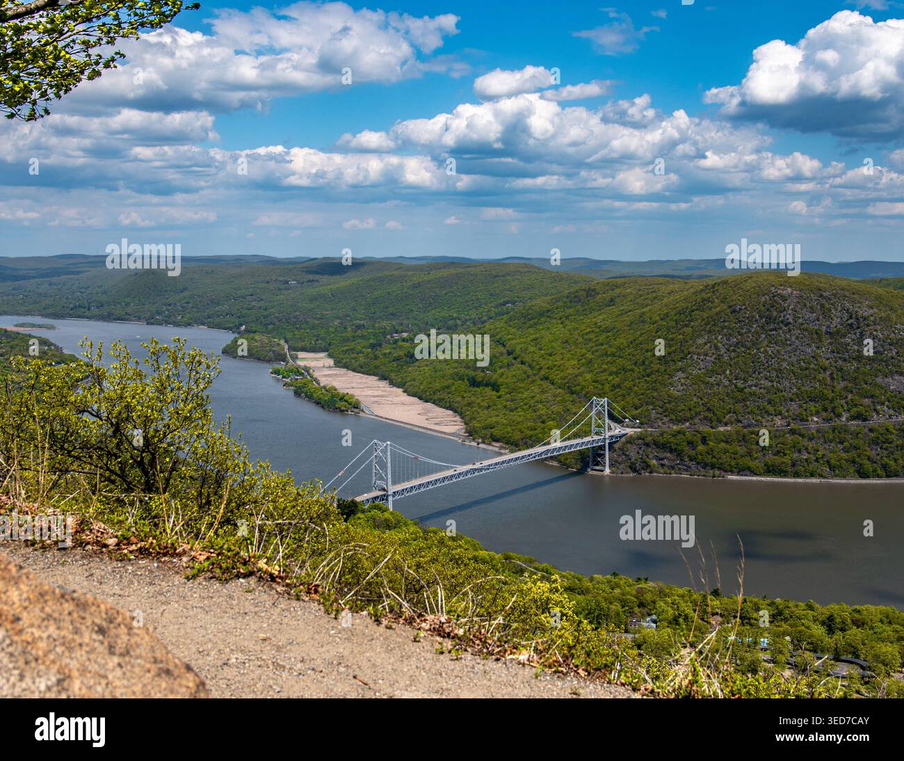 Bear Mountain Bridge über den Hudson River Stockfoto