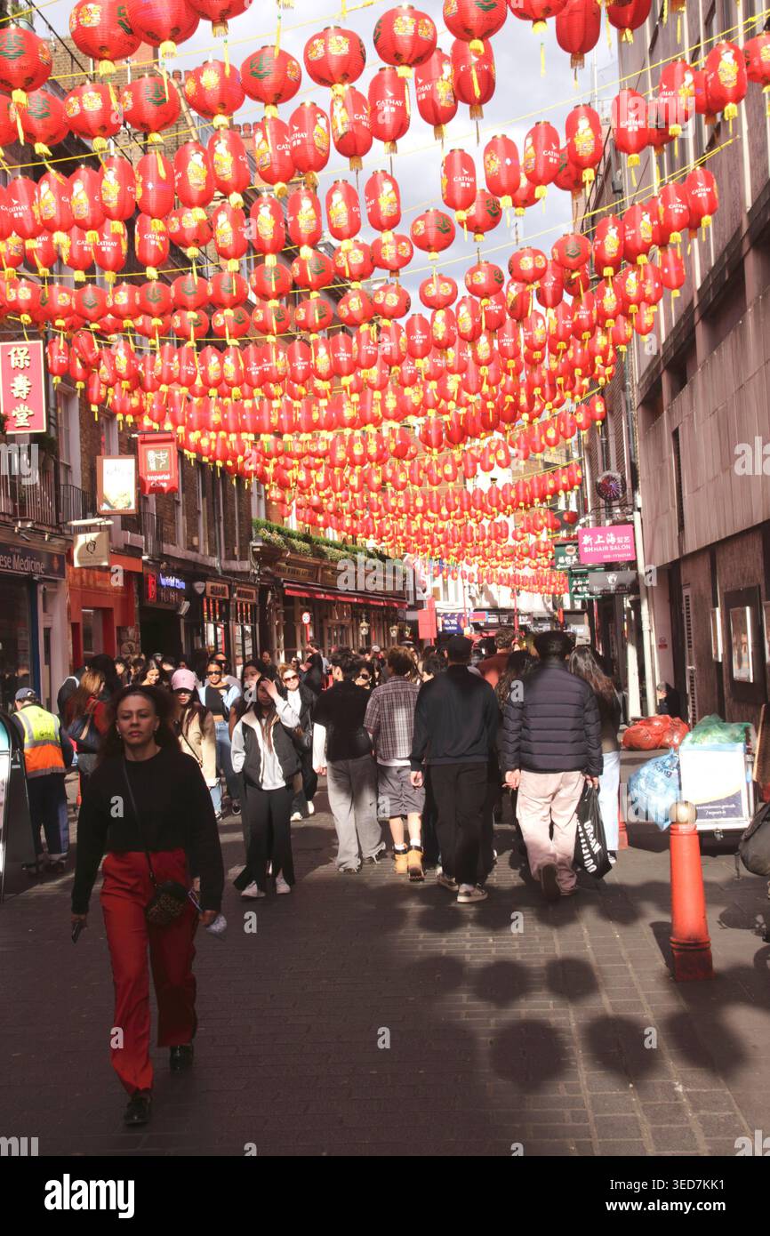 Lisle Street Chinatown Soho in London Stockfoto