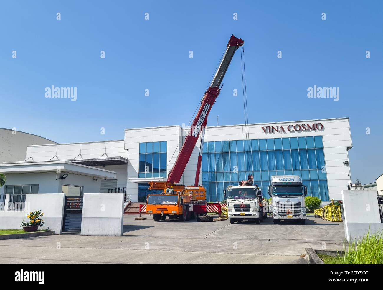 Vina Cosmo Factory, eine Kosmetikfabrik in der Tan Thuan Export Processing Zone im Bezirk 7, Ho Chi Minh City, Vietnam Stockfoto