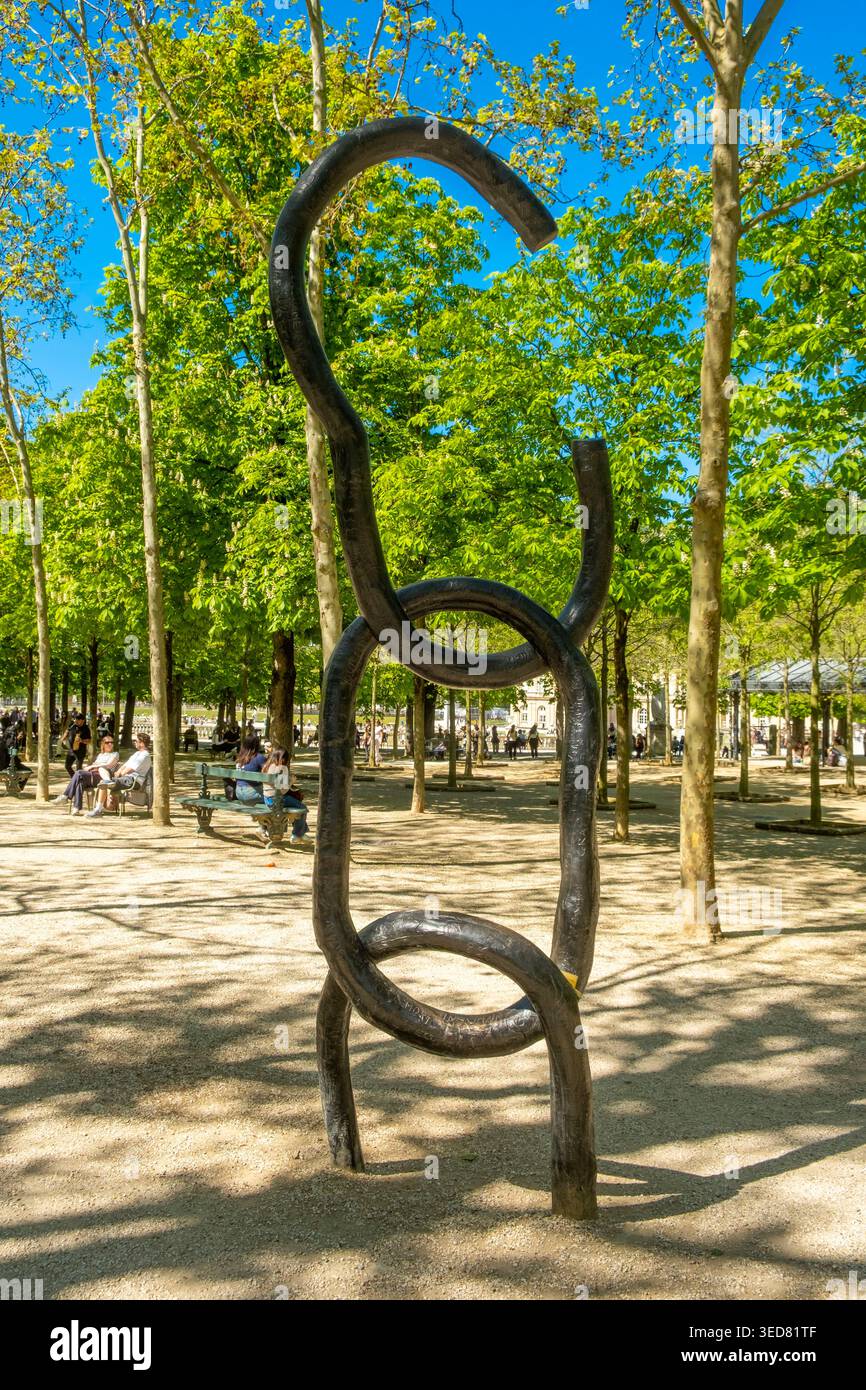 Frankreich, Paris, Jardin du Luxembourg, Denkmal zur Hommage an die Sklaven der Kolonien Stockfoto