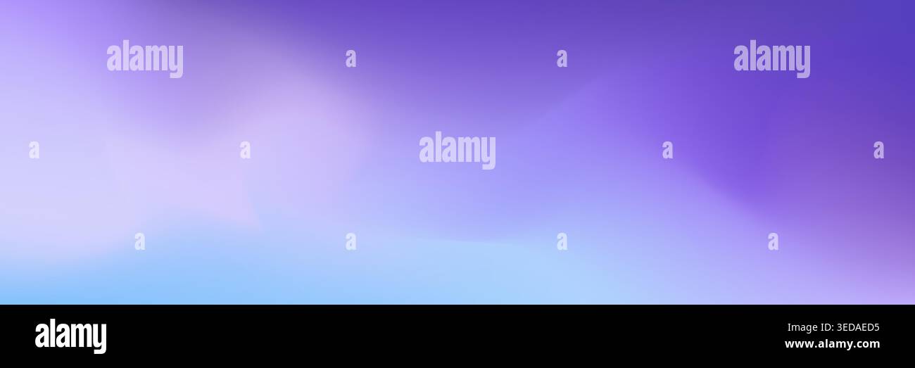 Abstrakter verlaufender Hintergrund mit weichem violettem Blau. Sanfte Pastelltöne und helle Wellen. Minimaler moderner Hintergrund für Web, Branding oder Stock Vektor