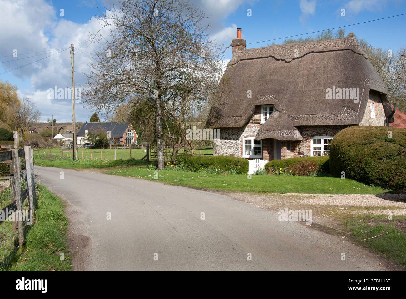 Tarrant Monkton im Tarrant Valley, Blandford Forum im Norden von Dorset, England Stockfoto