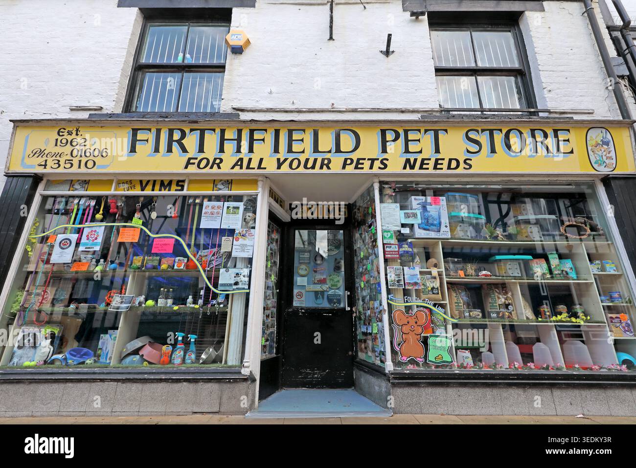 Firthfield Pet Shop, Northwich, Northwich, Cheshire, England, UK. Stockfoto