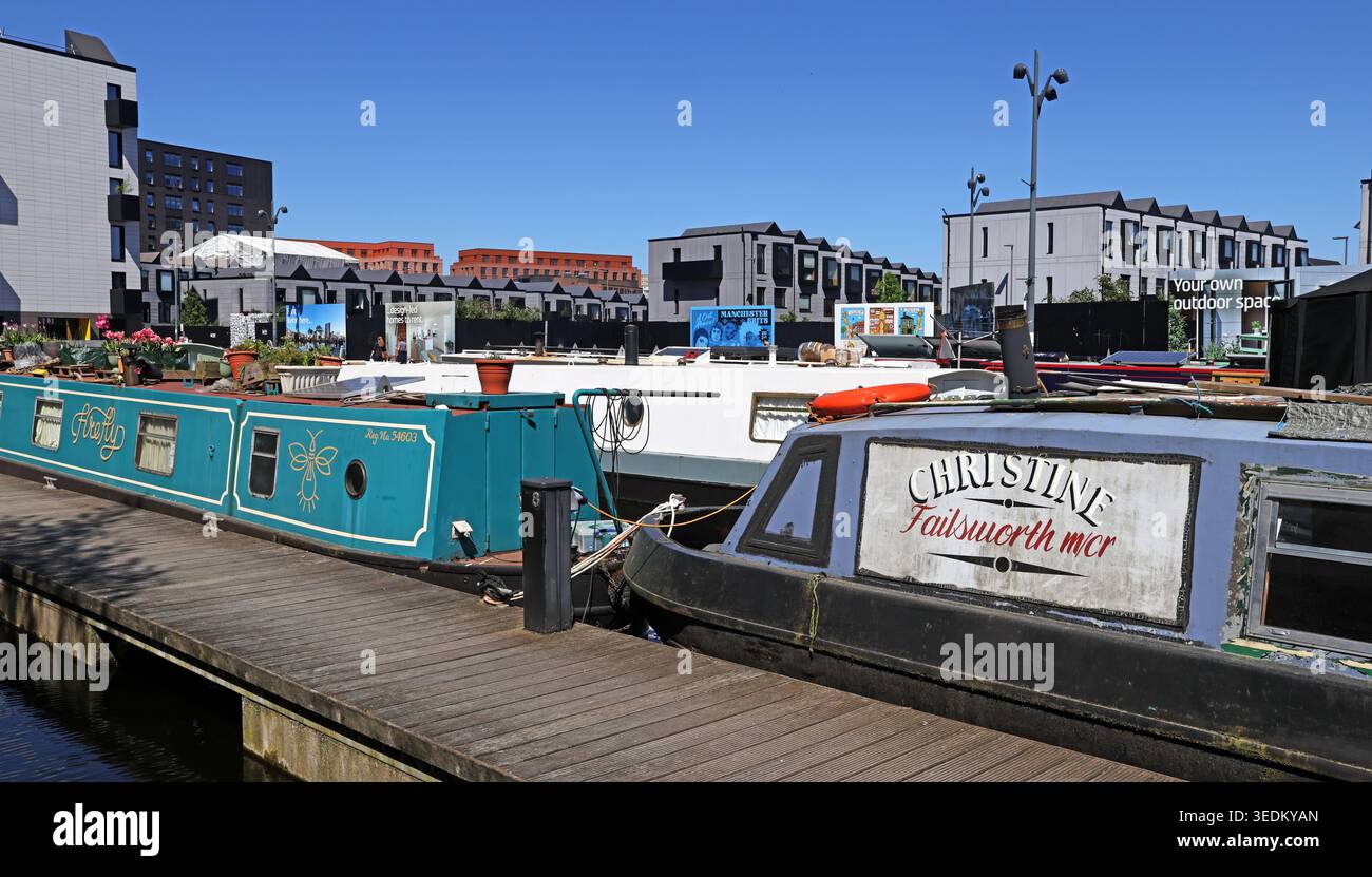 Christine Failsworth Kanalbarge New Islington, Manchester, England, UK. Stockfoto