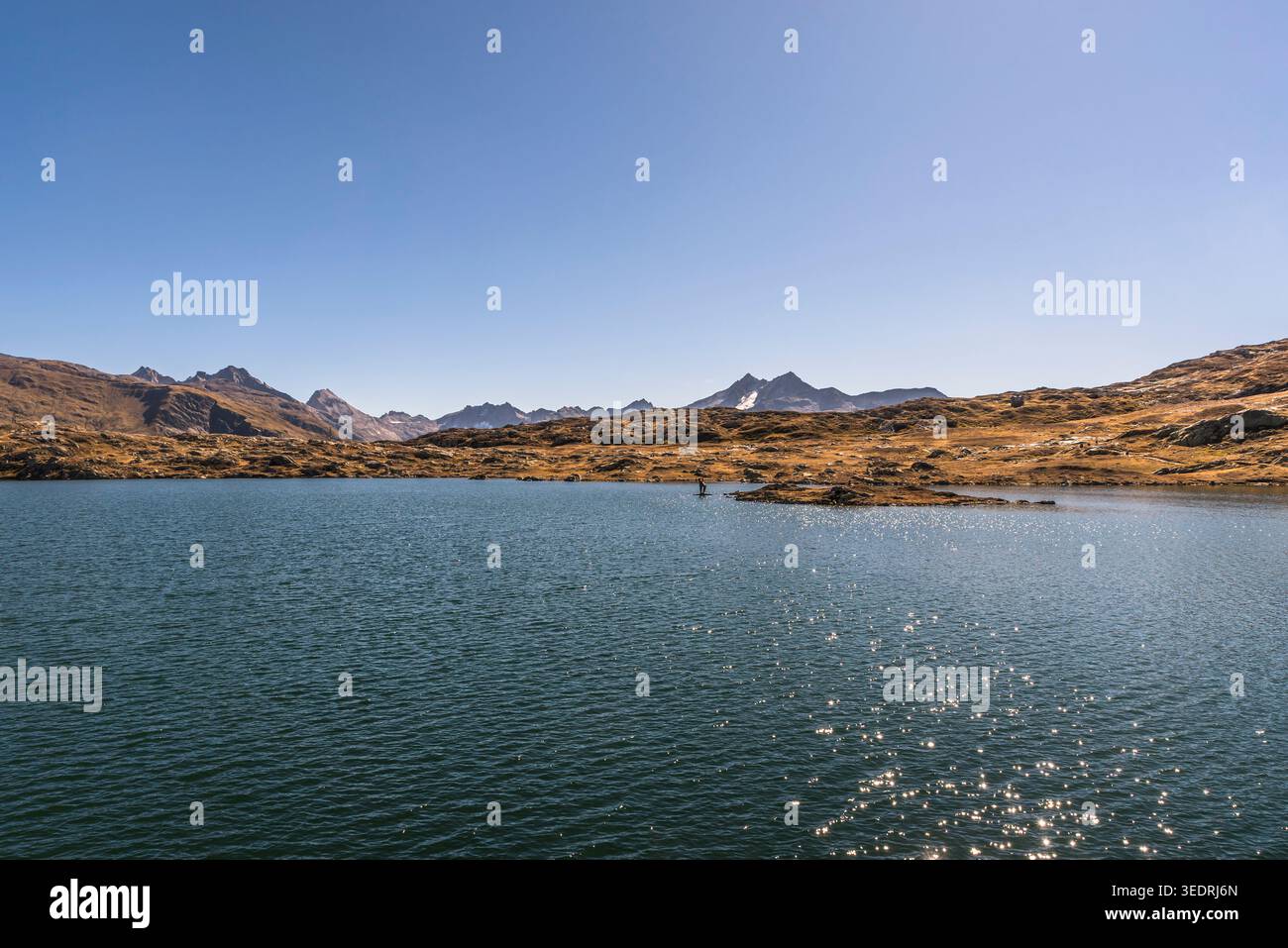 Grimselpass, Passgipfel mit Totensee, Obergoms, Kanton Wallis, Schweiz Stockfoto