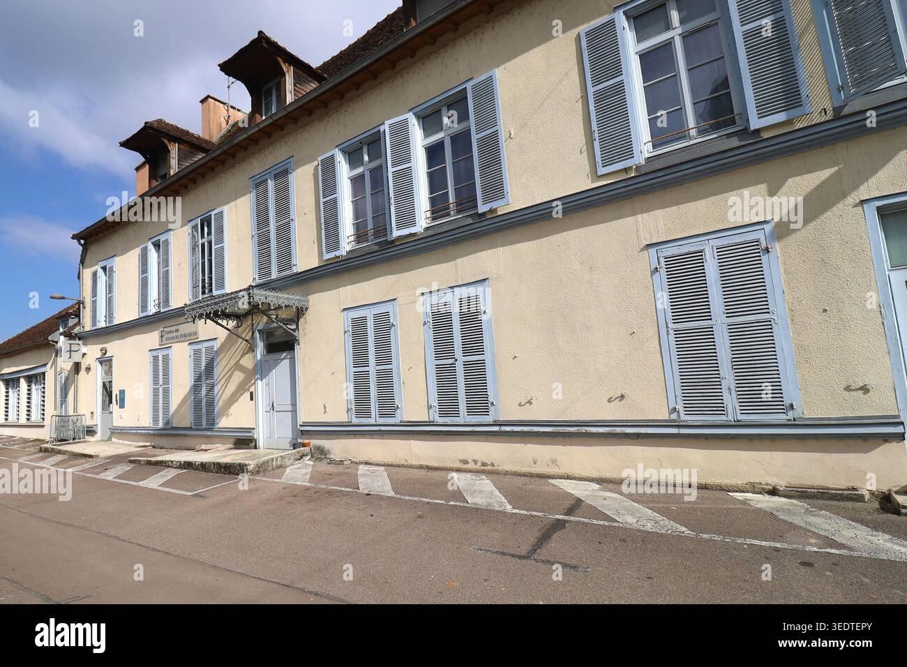 Public Finance Center, Außenansicht, Bar-sur-seine, Departement Aube, Frankreich Stockfoto