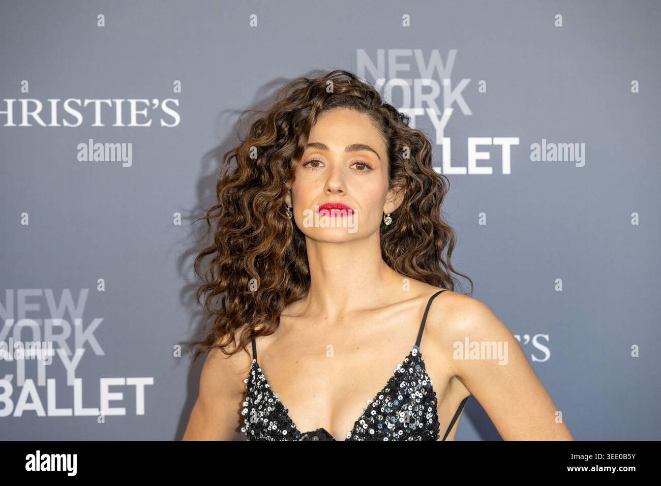 New York, Usa. Mai 2026. Emmy Rossum nimmt 2026 an der New York City Ballet Spring Gala im David H. Koch Theater im Lincoln Center am 7. Mai 2026 in New York Teil. Quelle: SOPA Images Limited/Alamy Live News Stockfoto