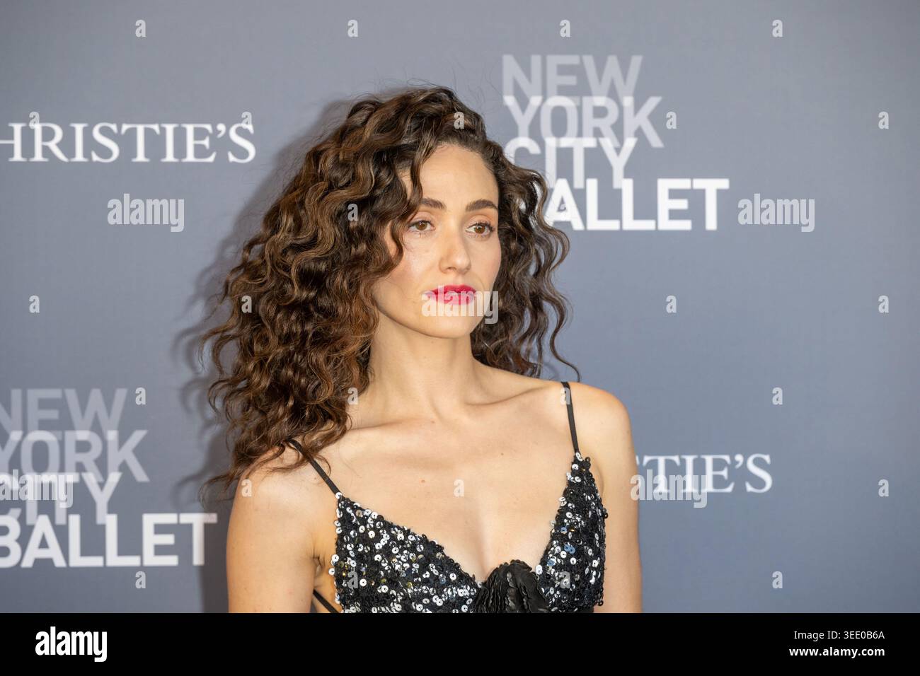 New York, Usa. Mai 2026. Emmy Rossum nimmt 2026 an der New York City Ballet Spring Gala im David H. Koch Theater im Lincoln Center am 7. Mai 2026 in New York Teil. Quelle: SOPA Images Limited/Alamy Live News Stockfoto