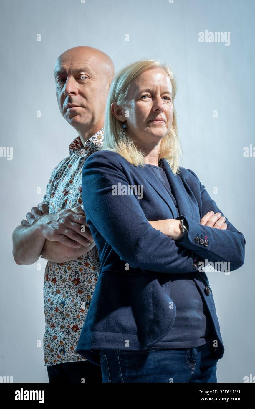 Chris Brookmyre und Marissa Haetzman Stockfoto