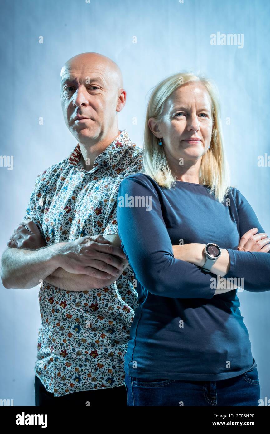 Chris Brookmyre und Marissa Haetzman Stockfoto