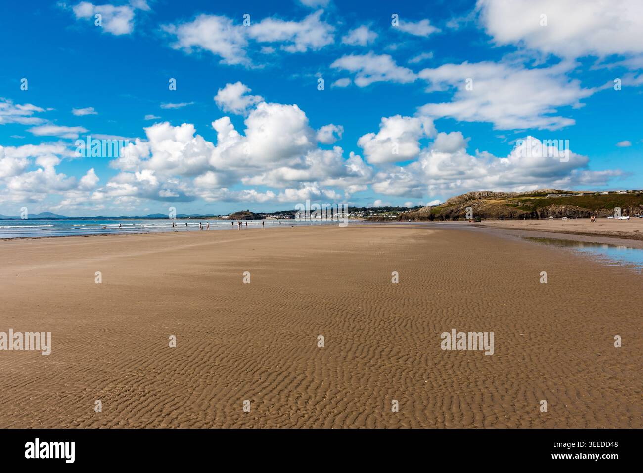 Gronant Beach in Prestatyn, North Wales, Großbritannien. Stockfoto