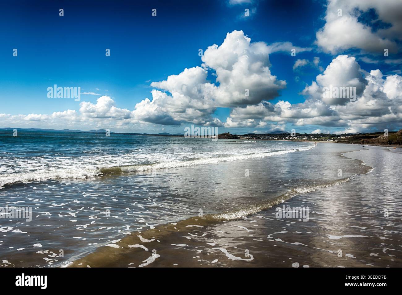 Gronant Beach in Prestatyn, North Wales, Großbritannien. HDR. Stockfoto