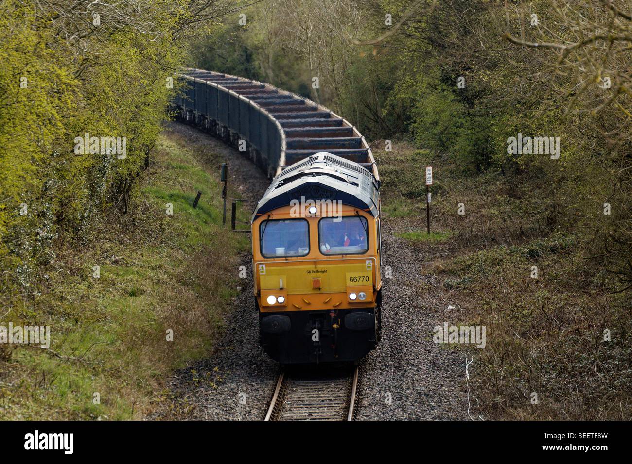 Kurzfristige GBRF-Schrottmetalle werden von Leicester nach Burton, Wellingborough oder Coalville Mantle Lane zu Wards Schrottmetalle in Burton transportiert Stockfoto