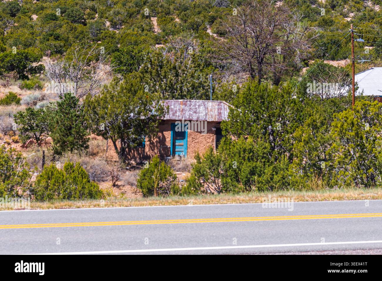 Golden A Geisterstadt, New Mexico; Stockfoto