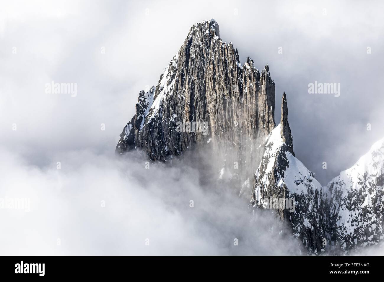 Blick auf die Skyway von Monte Bianco Stockfoto
