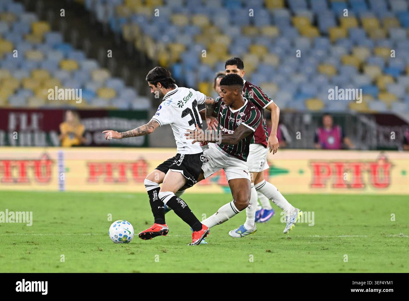 Rio de Janeiro, Brasilien - 12. Mai 2026: Pedro Vilhena spielt während des Spiels zwischen dem Fluminense Football Club und dem Operário Ferroviário Esporte Clube f Stockfoto