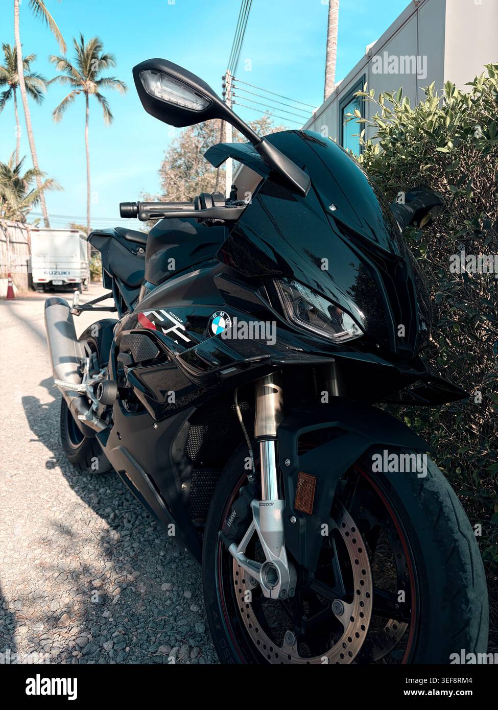 S1000 RR - Smartphone-aufgenommenes Stockfoto