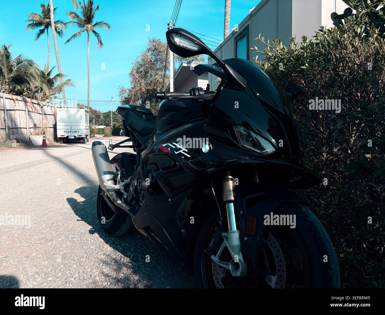 S1000 RR - Smartphone-aufgenommenes Stockfoto