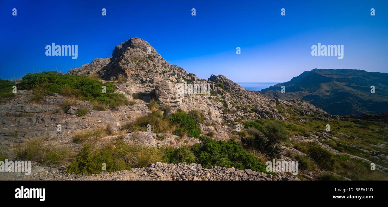 Paraje Natural de la Sierra de Tramuntana, UNESCO-Weltkulturerbe, Mallorca, Islas Baleares, Spanien, Europa Stockfoto