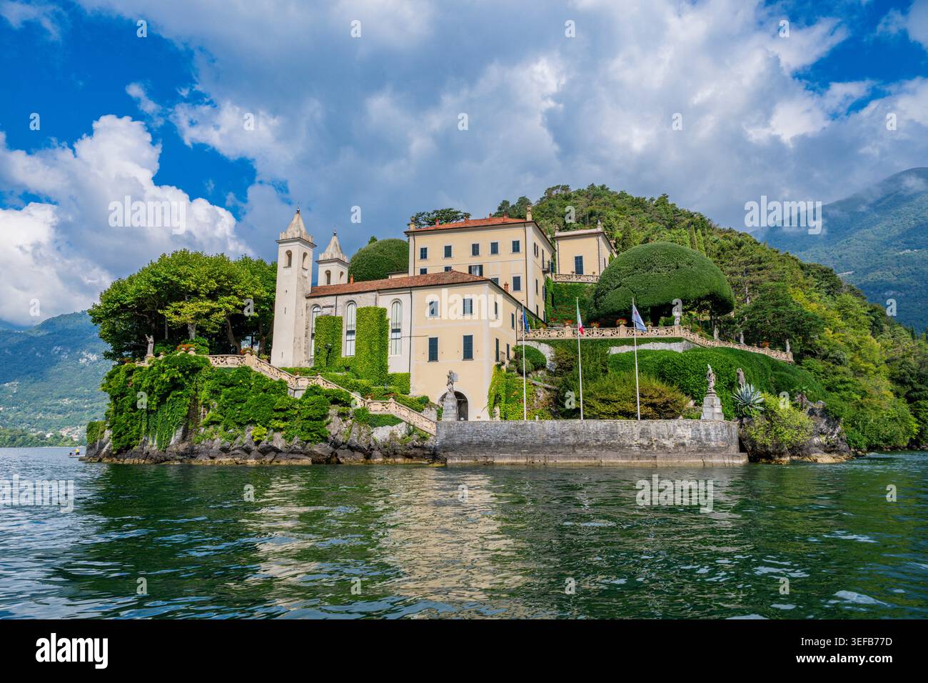 Besuchen Sie die Villa del Balbianello in Lenno am Comer See in Italien Stockfoto