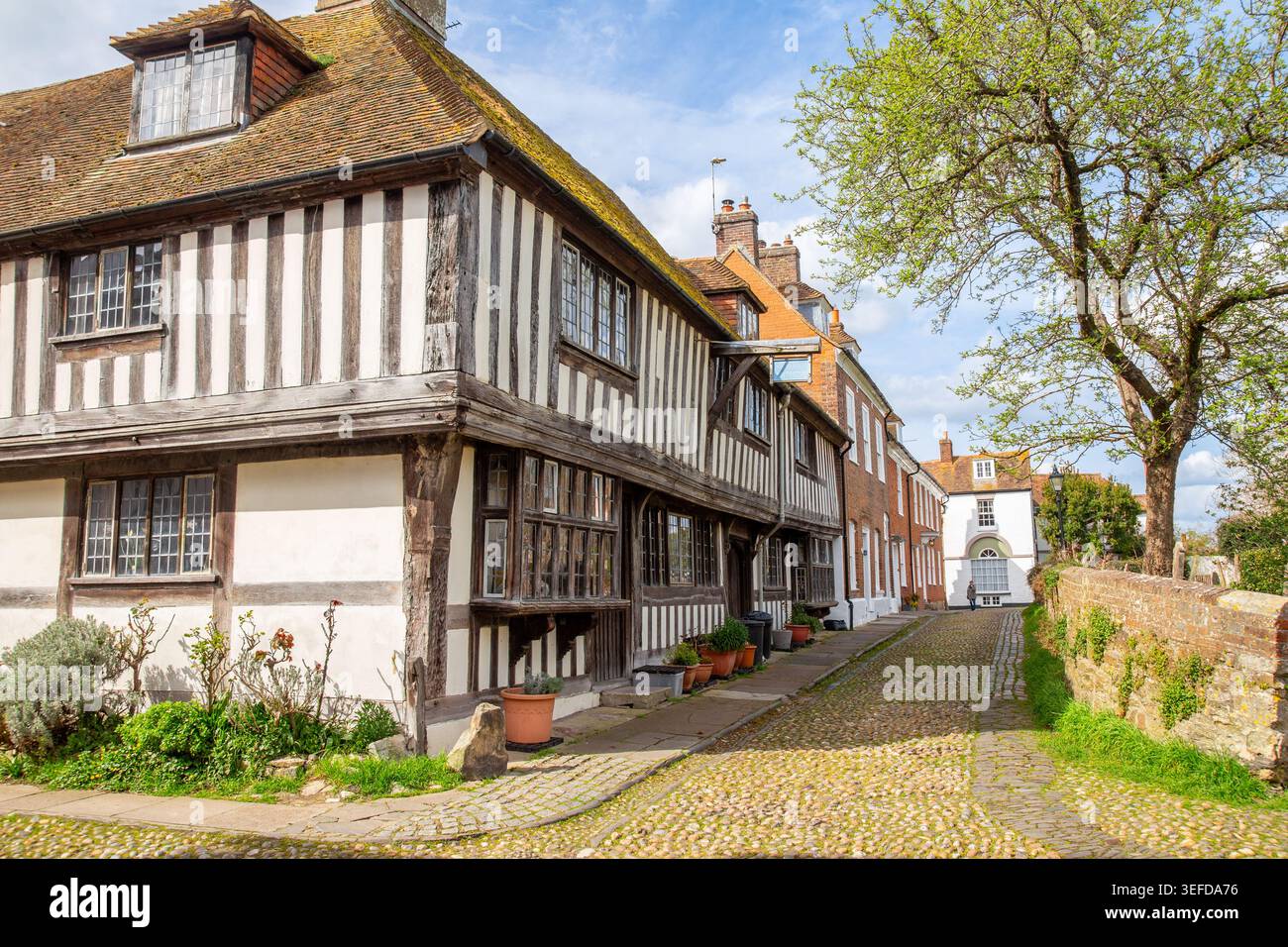 Historische Rye-Stadt in East Sussex Stockfoto
