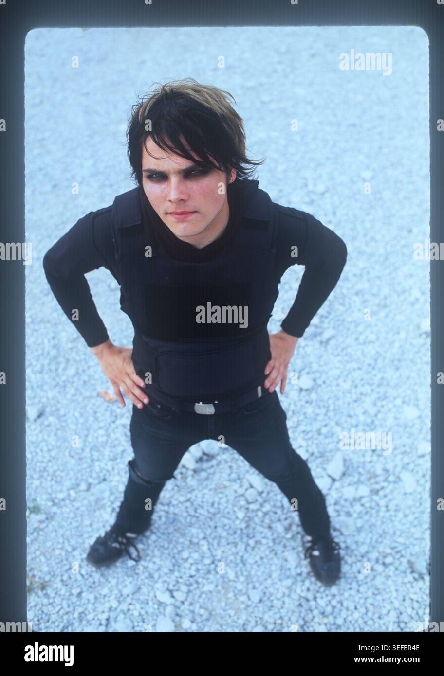 CHICAGO, ILLINOIS - JULI 23, 2005 : My Chemical Romance in Tindle4y Park, Illinois im Juli 2005. © Gene Ambo Stockfoto