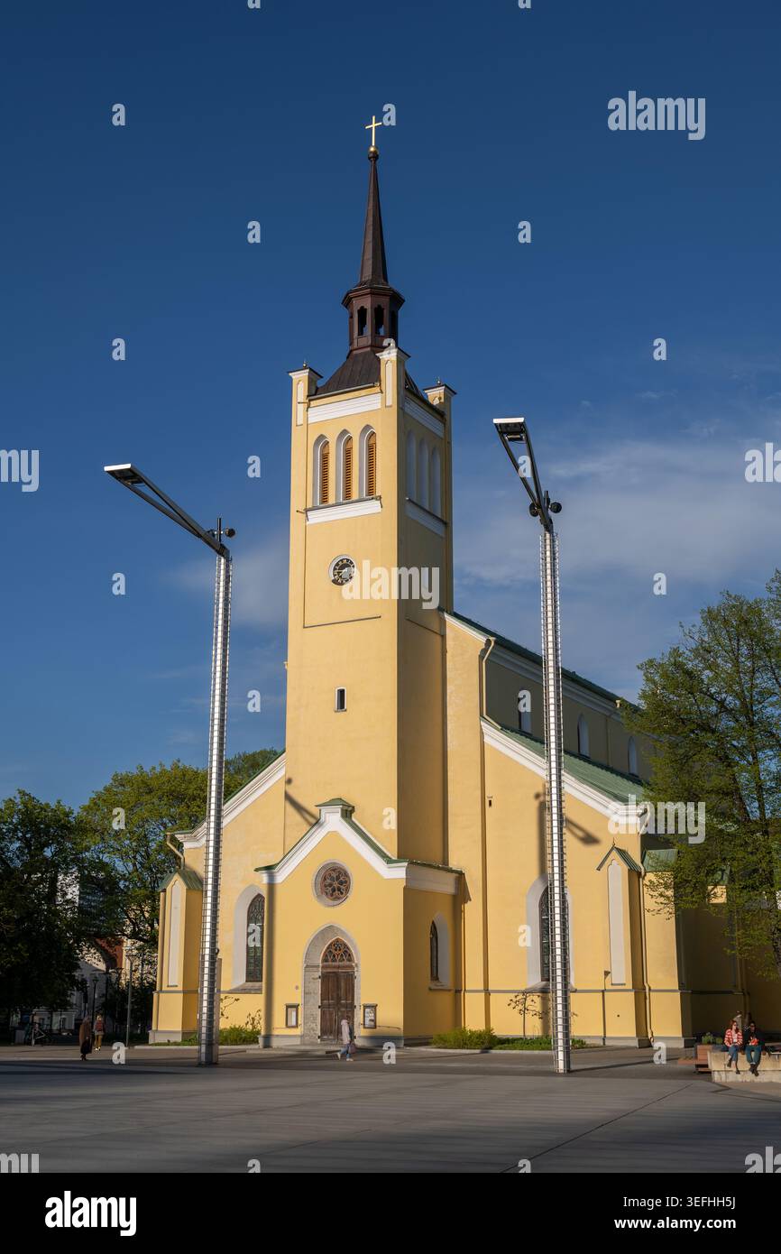 St. John's Church (Estnisch: Jaani kirik), neogotische lutherische Pfarrkirche aus dem Jahr 1867 in Tallinn, Estland. Stockfoto