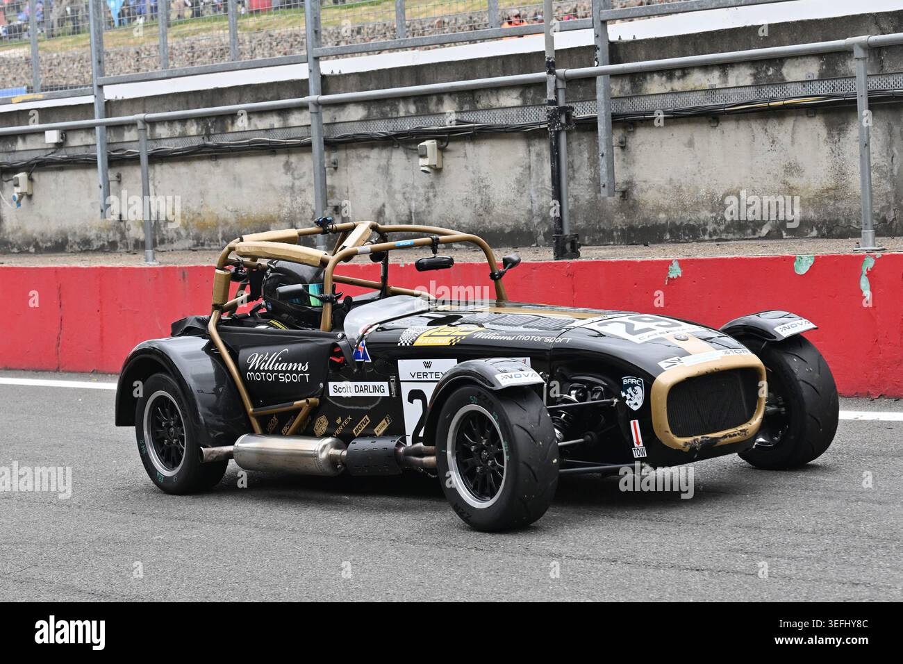 Scott Darling, Williams Motorsport, 2026 Vertex Caterham Seven 310R Championship, ein Modellrennen mit allen Fahrern, die Caterham Seven 310R fahren, Stockfoto