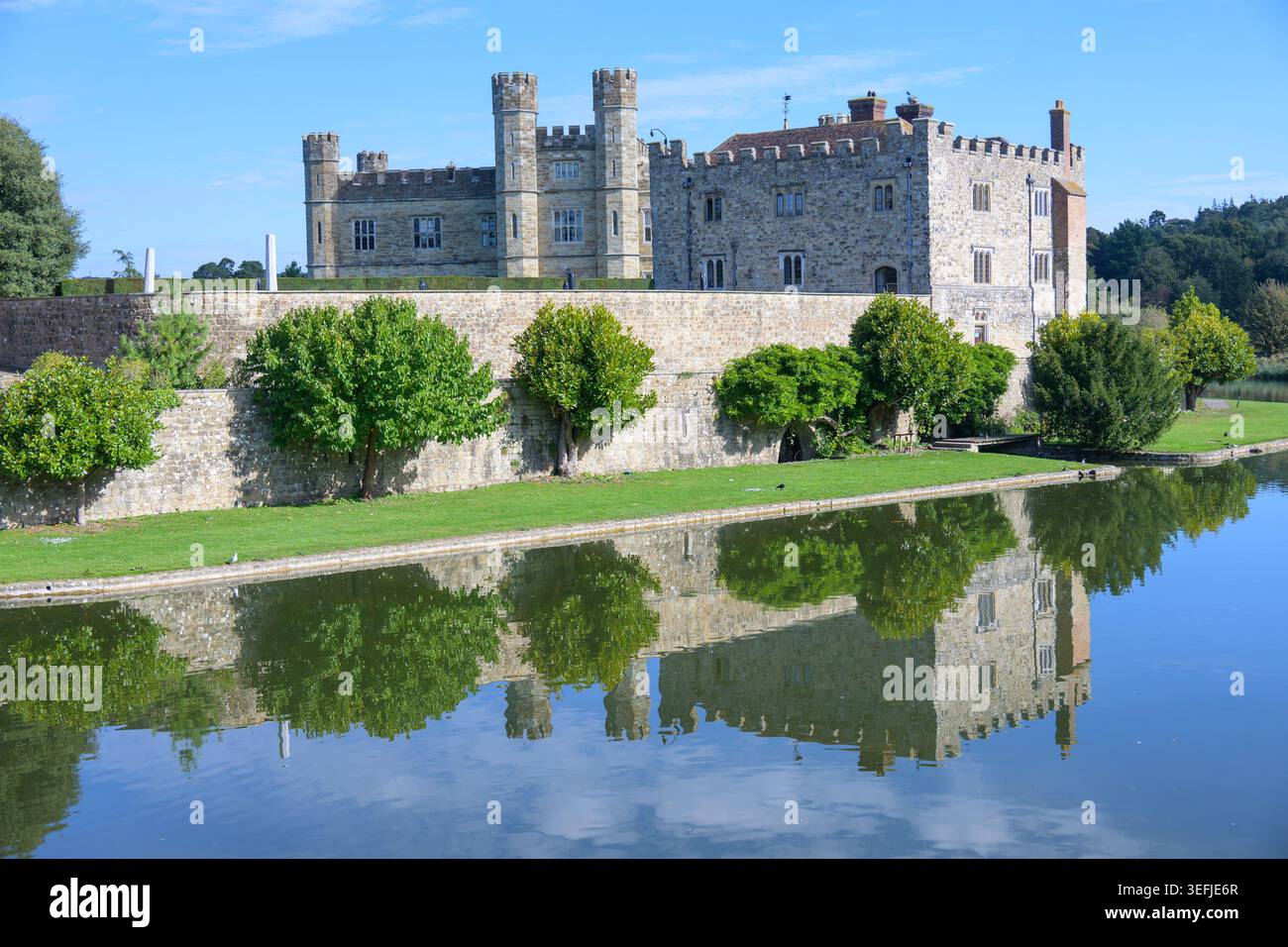 Leeds Castle, in der Nähe von Maidstone, Kent, Großbritannien. Stockfoto