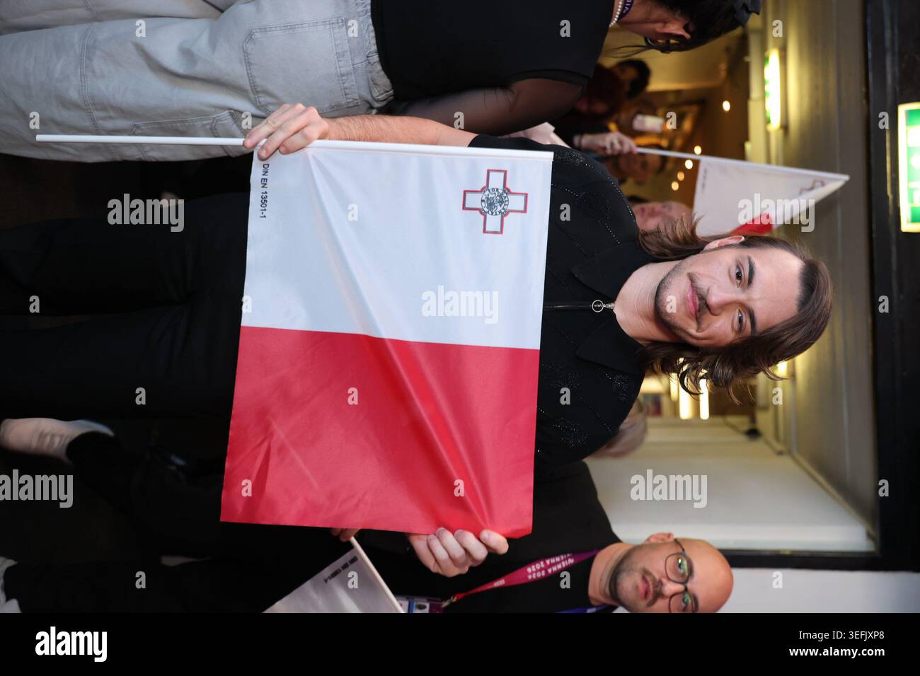Copyright: STARPIX / Alexander TUMA, 15.05.2026 Wien, Meet the Eurovision Icons anlässlich des 70-jährigen Eurovision Song Contests Lordi, Ruslana, Kostov, Vikman, Mutzke und Conte - ESC2026 Eurovision Song Contest Wien 2026 Österreich Stockfoto