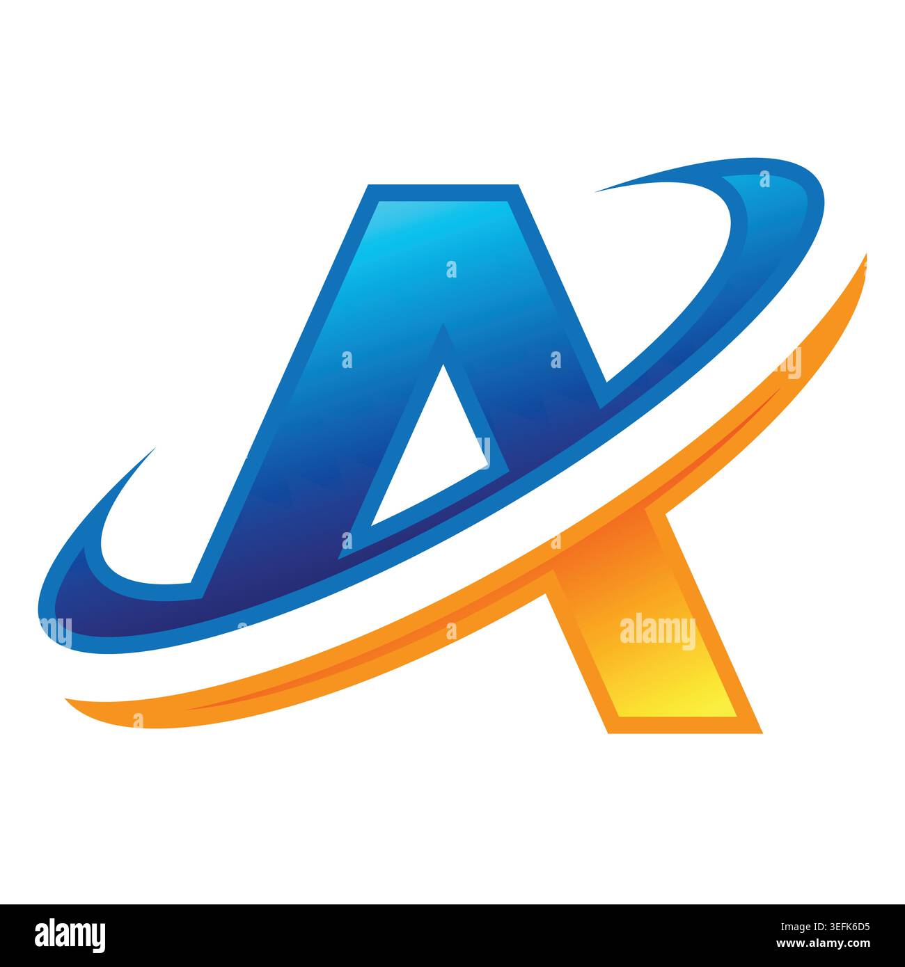 Professioneller Brief ein Logo-Design und Branding Stock Vektor