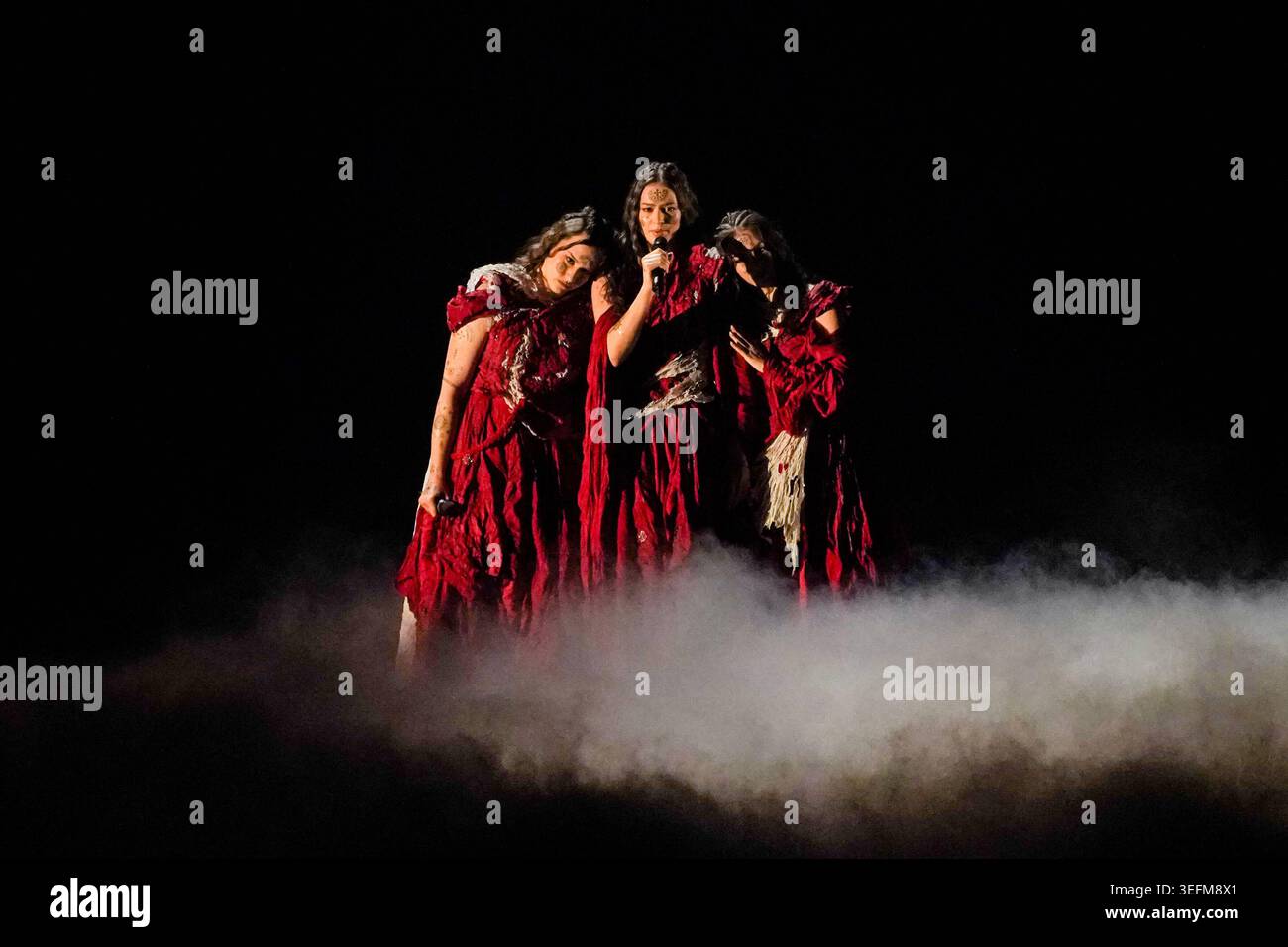 15.05.2026 - Europa, Österreich, Wien: 70. Eurovision Song Contest 2026 in der Wiener Stadthalle - Grand Final Dress Probe 2 LELELEK mit dem Song Andromeda für Kroatien *** 15 05 2026 Europa, Österreich, Wien 70 Eurovision Song Contest 2026 in der Wiener Stadthalle Grand Final Dress Probe 2 LELELEK mit dem Song Andromeda für Kroatien Copyright: XLUKAxKOLANOVICx Stockfoto