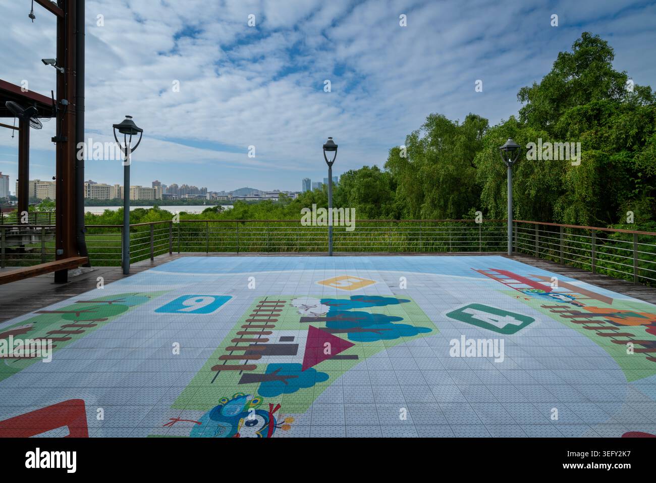Industriearchitektur und Denkmalpflege im Lai Chi Vun Shipyard District in Coloane, Macau, China Stockfoto