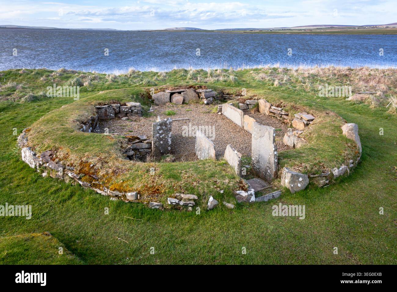 Barnhouse Settlement, Orkney, Großbritannien. 2026 Stockfoto