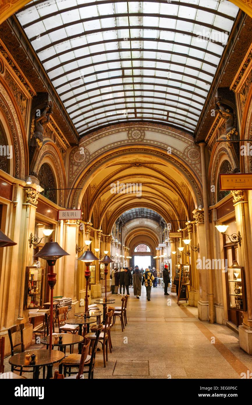 Wien, Österreich - 17. Januar 2026: Freyung Passage im Palais Ferstel, Wien Stockfoto