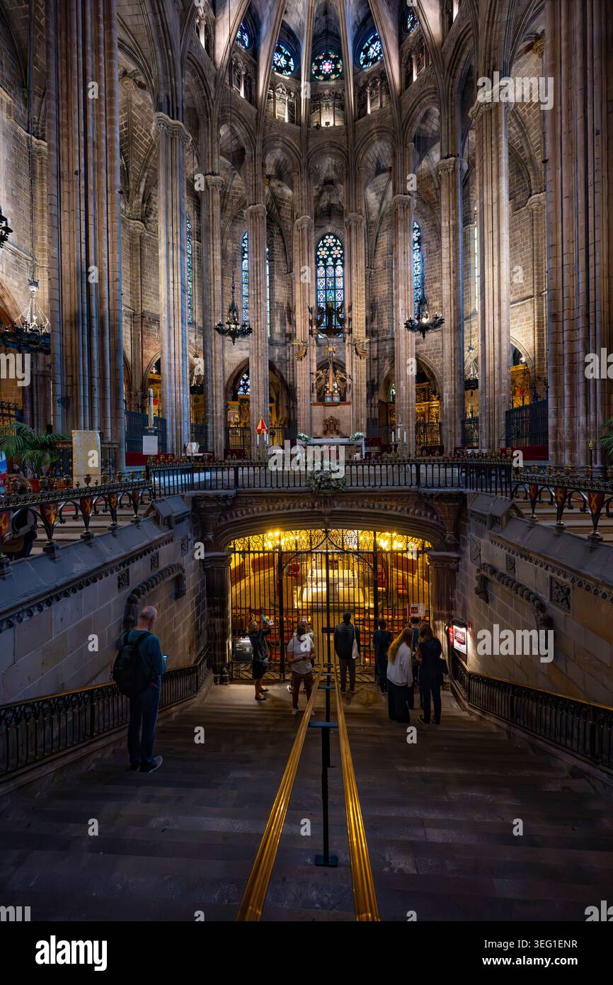 Barcelona Kathedrale, Katalonien, Spanien Stockfoto