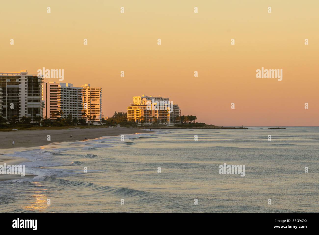 Ein Strand in Boca Raton, Florida Stockfoto