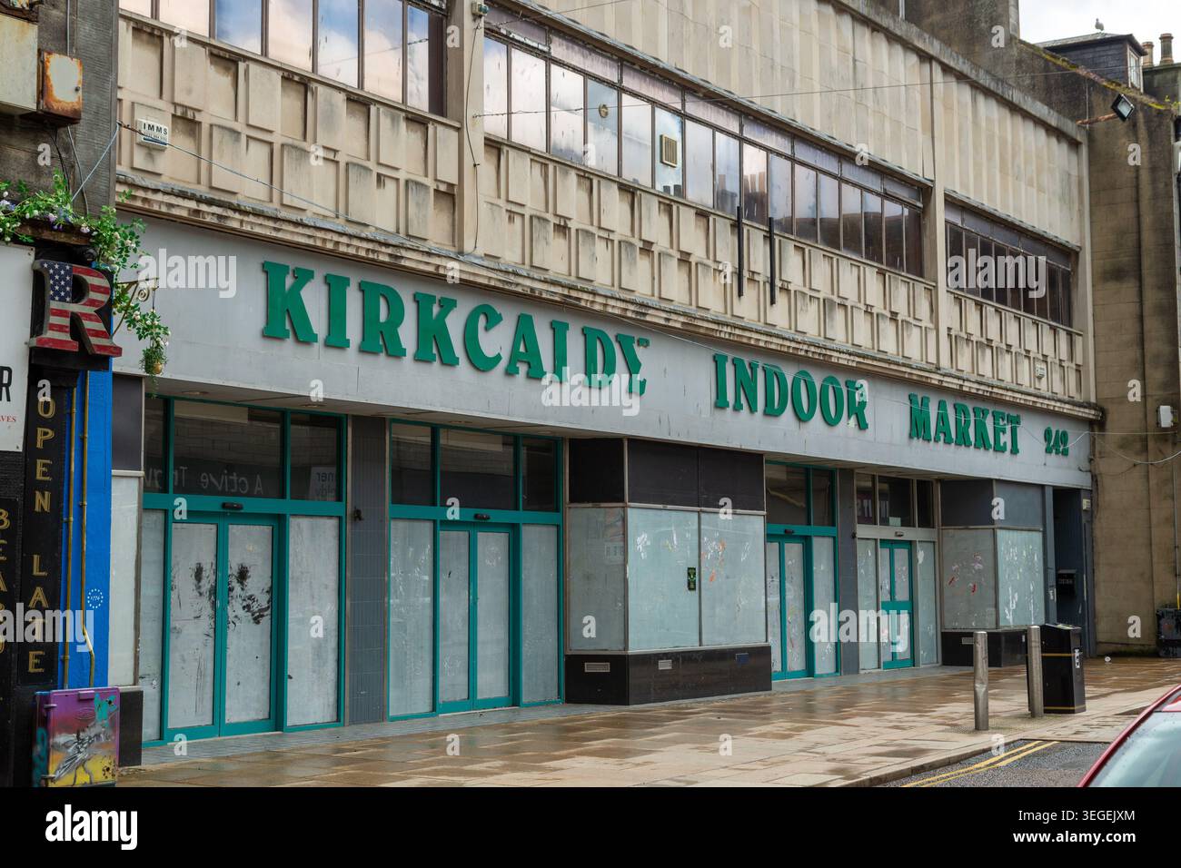 Kirkcaldy Indoor Market, der geschlossen hat, Kirkcaldy, Fife, Schottland Stockfoto