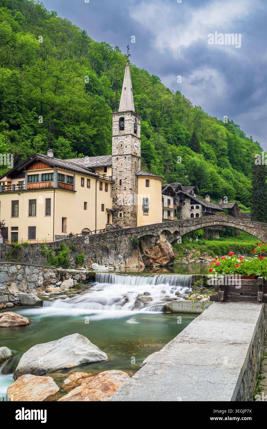 Fontainemore, Aostatal, Italien Stockfoto