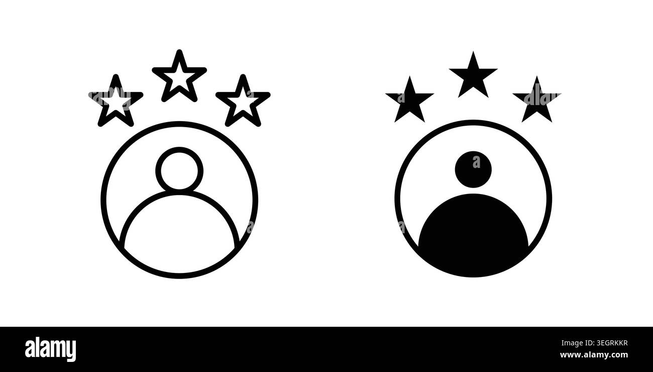Vektorsymbole für Kundenloyalität Stock Vektor