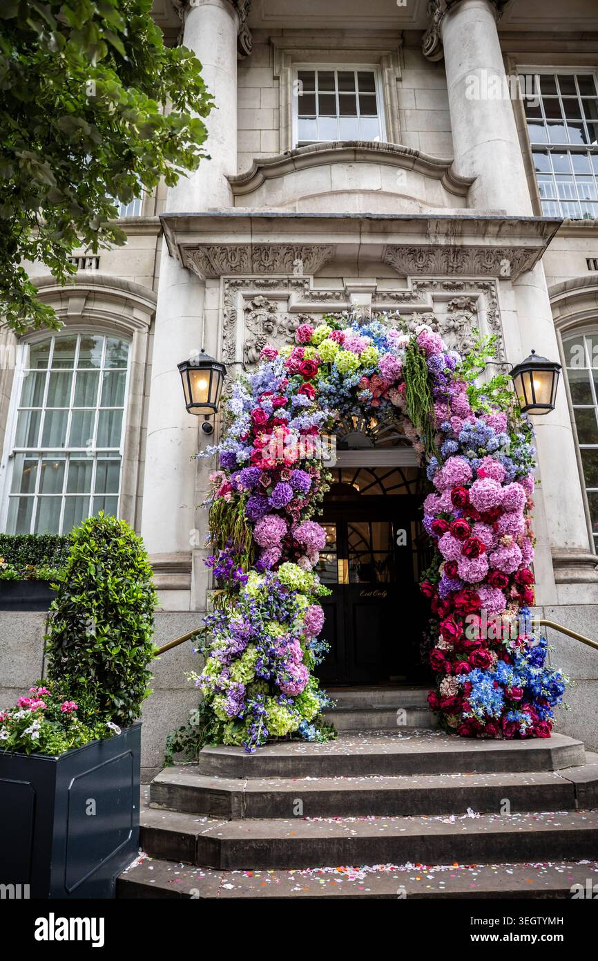 Die Kings Road während der Chelsea Blumenshow. Stockfoto