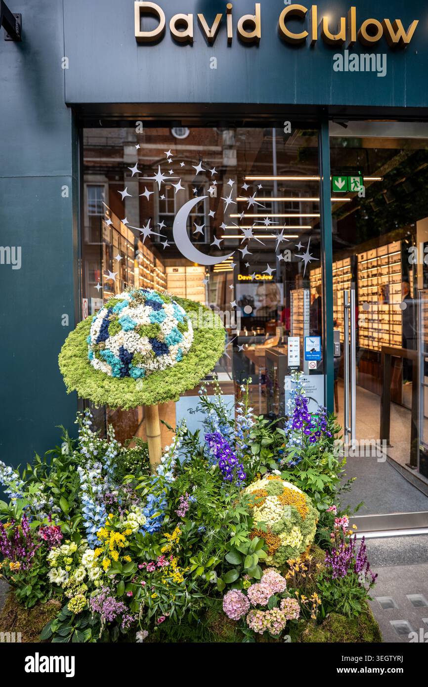 Die Kings Road während der Chelsea Blumenshow. Stockfoto