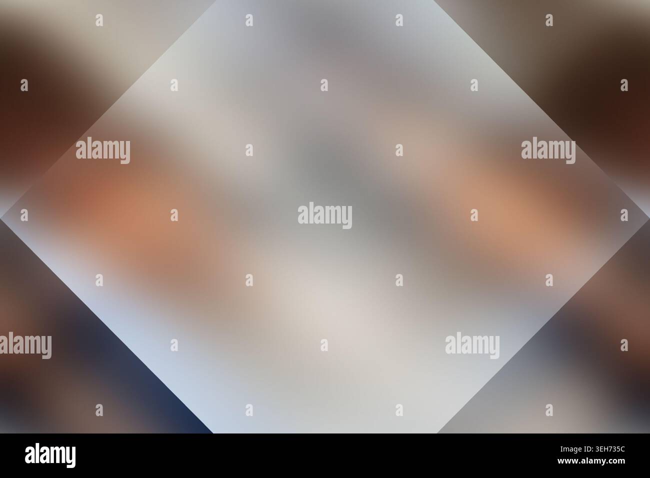 Ein hochwertiger abstrakter Hintergrund mit glatten, verschwommenen Farbübergängen in einer diamantförmigen Komposition, ideal für moderne Designprojekte. Stockfoto