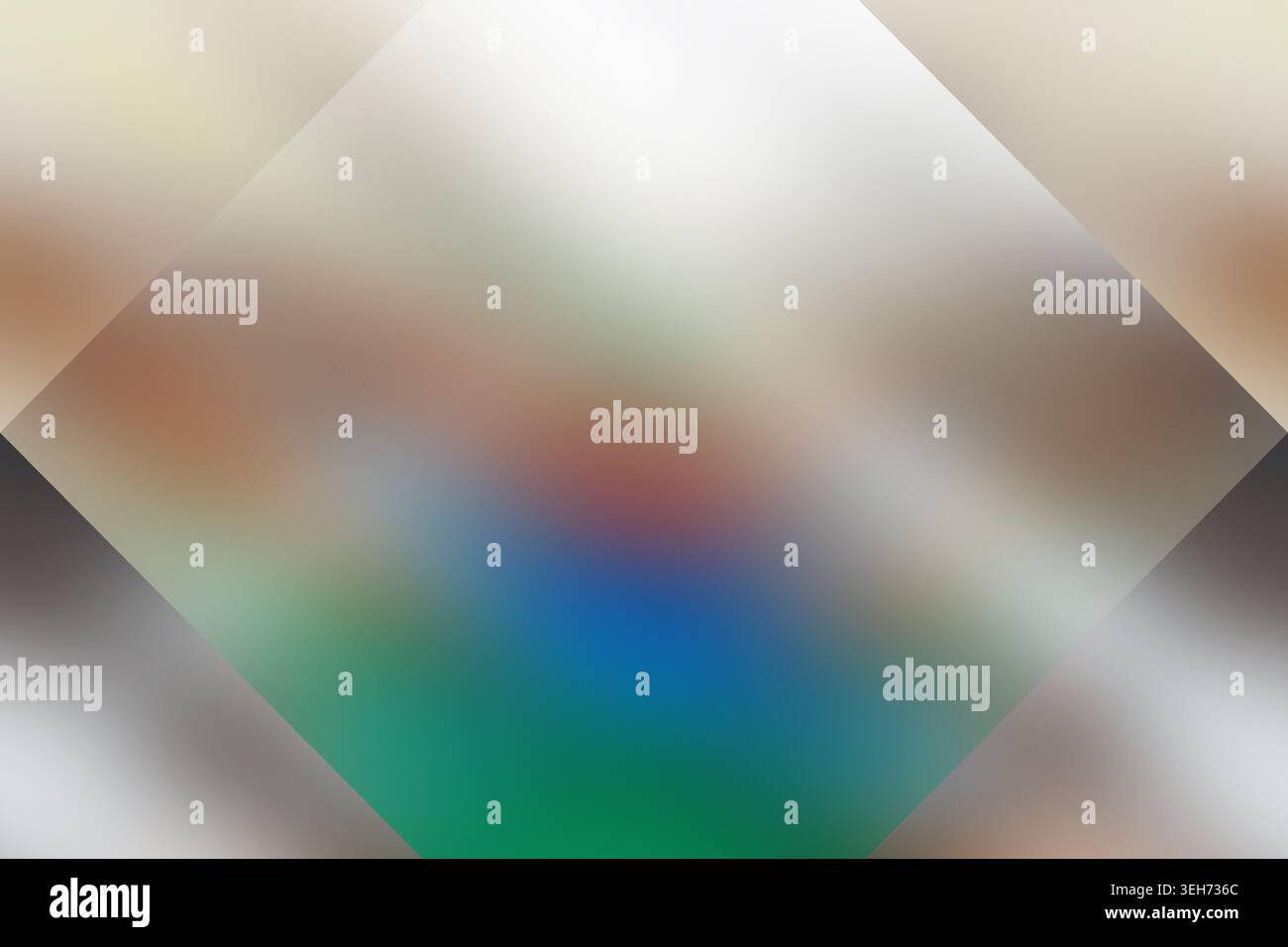 Ein weicher, unscharfer abstrakter Hintergrund mit fließenden Übergängen zwischen kühlen Blau- und Grüntönen für einen ruhigen und fließenden visuellen Effekt. Stockfoto