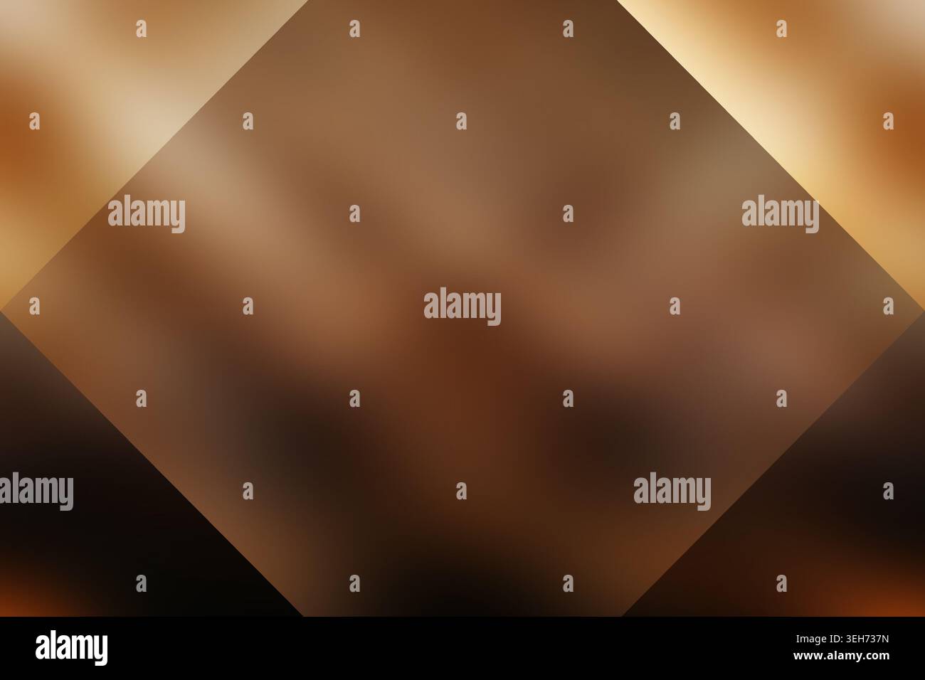 Ein glatter, dunkelbrauner Hintergrund mit einem zentralen diamantförmigen Rahmen, perfekt für elegante und anspruchsvolle Designprojekte. Stockfoto
